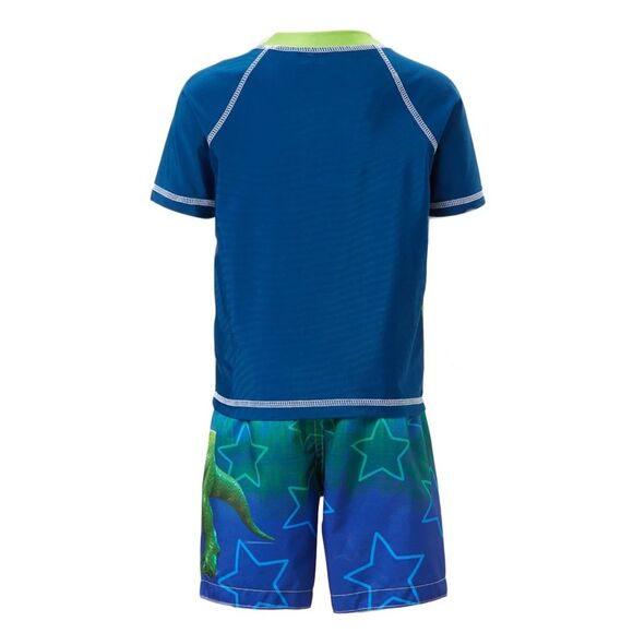 Toy Story Toddler Boy's 3T Rashguard 2-piece Swim Tee + Swim Shorts Blue NWT - Picture 3 of 3
